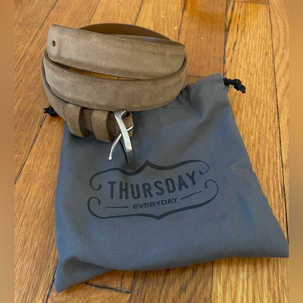 Thursday Boots - Men's Refined Leather Belt | Sandstone - 34